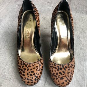 Leopard Print Fur Shoes